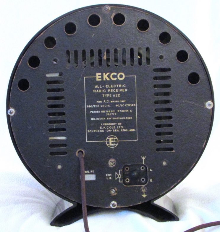 ekco-a22-rear